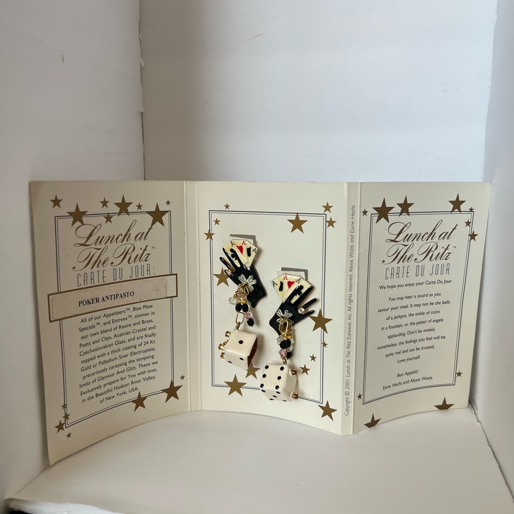 Elegant Black and Gold Earrings